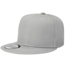Load image into Gallery viewer, Hip Hop Style Snapback Hat Flat Bill Adjustable Size - Light Gray