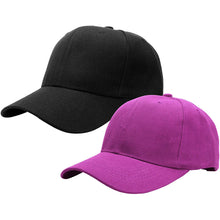 Load image into Gallery viewer, 2-Pack Baseball Dad Cap Adjustable Size Perfect for Running Workouts and Outdoor Activities