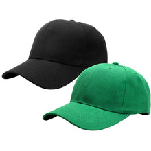 Load image into Gallery viewer, 2-Pack Baseball Dad Cap Adjustable Size Perfect for Running Workouts and Outdoor Activities