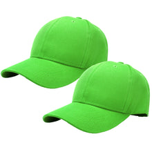 Load image into Gallery viewer, 2-Pack Baseball Dad Cap Adjustable Size Perfect for Running Workouts and Outdoor Activities